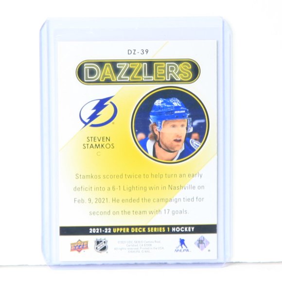 Steven Stamkos Upper Deck Red DAZZLERS Hockey Card 2021/22 Tampa Bay Lightning - Picture 2 of 3
